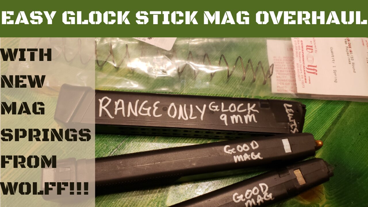How to fix Korean Glock Stick mags with new springs from Wolff
