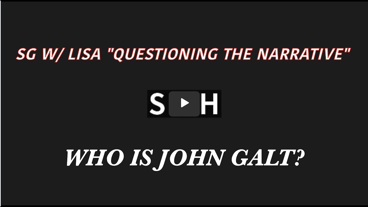 SGANON W/ LISA OF "QUESTION THE NARRATIVE" CONTINUES THE WEEKLY CIRCUIT OF INTERVIEWS.