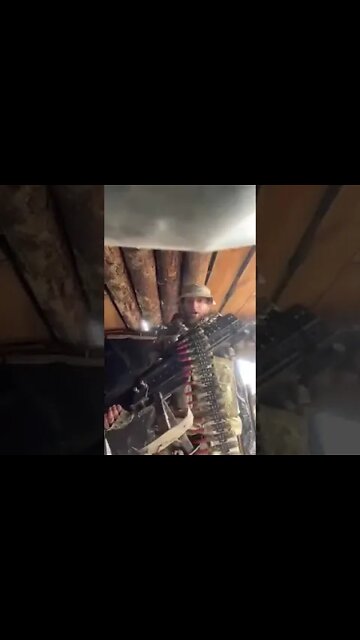 Ukrainian soldier armed "to the teeth"