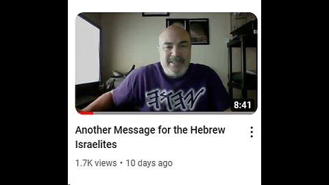 RE: "ANOTHER MESSAGE FOR THE HEBREW ISRAELITES"