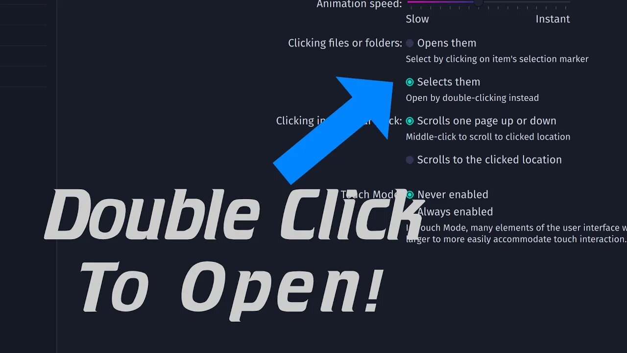 KDE Plasma: Double Click? Animation Speed? Change them here!