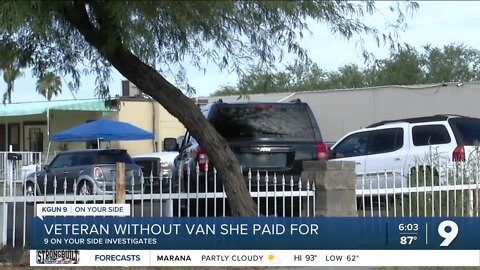 Tucson dealership leaves veteran paying for vehicle she never received