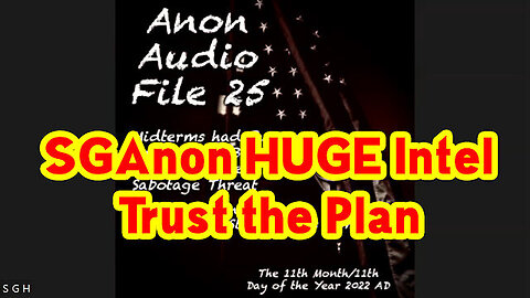 SGAnon Current Events 4/7/23 - Trust the Plan