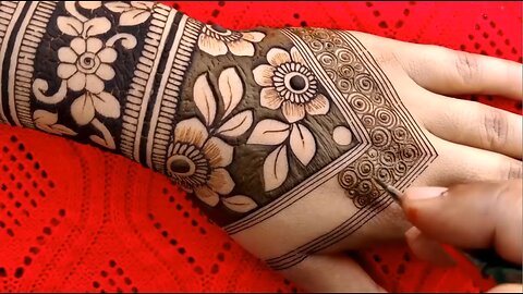 Mehndi decoration on hands