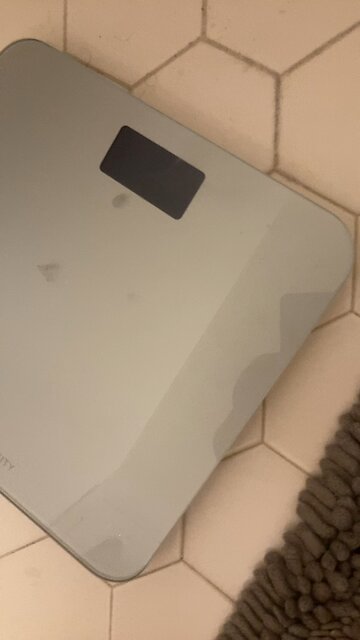 New bathroom scale