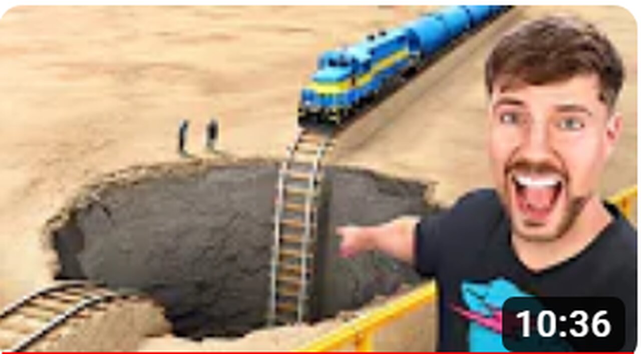 Train Vs Giant Pit