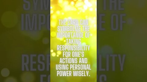 "Wisdom and Responsibility: Harnessing Personal Power with the Magician"