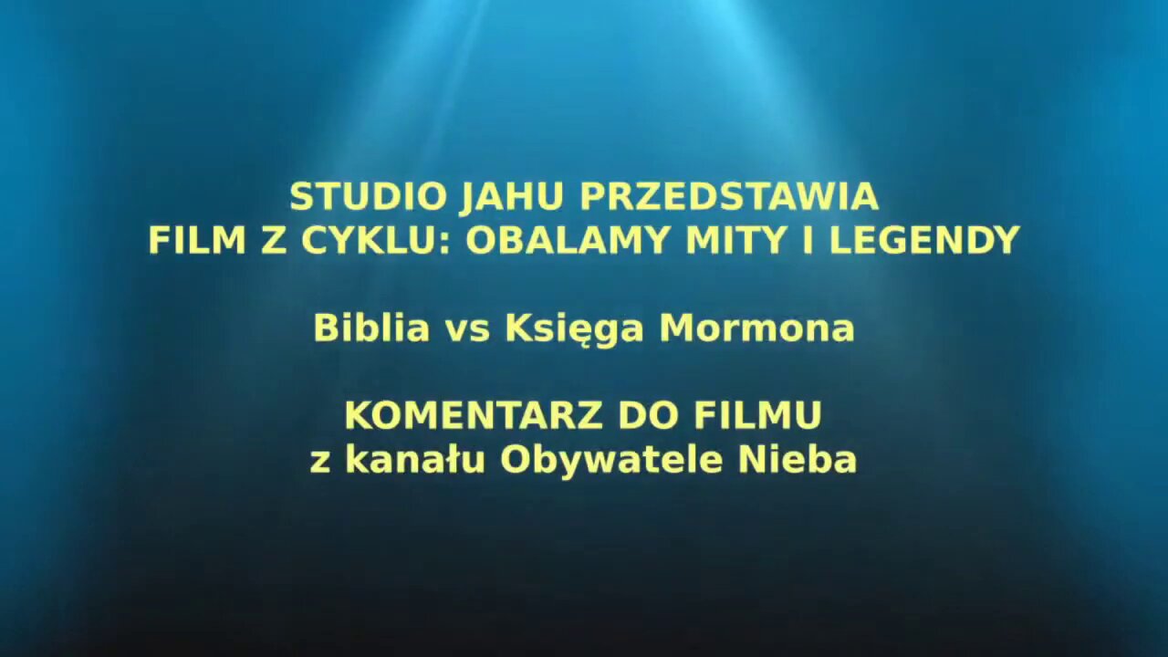 Biblia vs Księga Mormona. Studio Jahu 2021