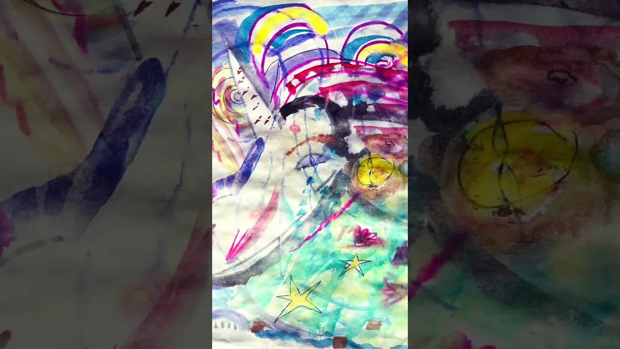 tarot card inspired art #wip #recentart #watercolor #teaser