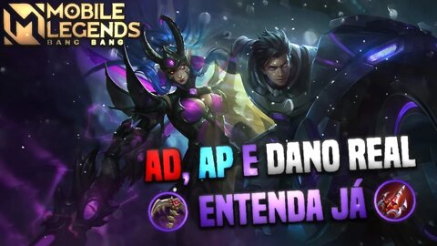 QUAL A DIFERENÇA ENTRE DANO AP, AD E REAL | MLBB