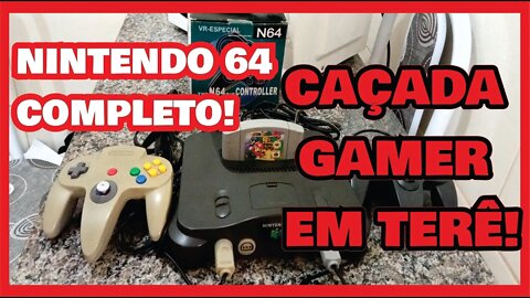 Caçada Gamer em Terê: Nintendo 64 completo