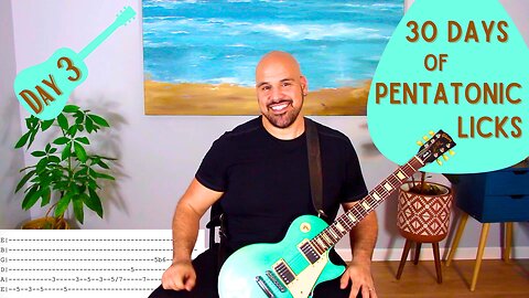 Day 3 - 30 Days of Pentatonic Licks - Guitar Lesson