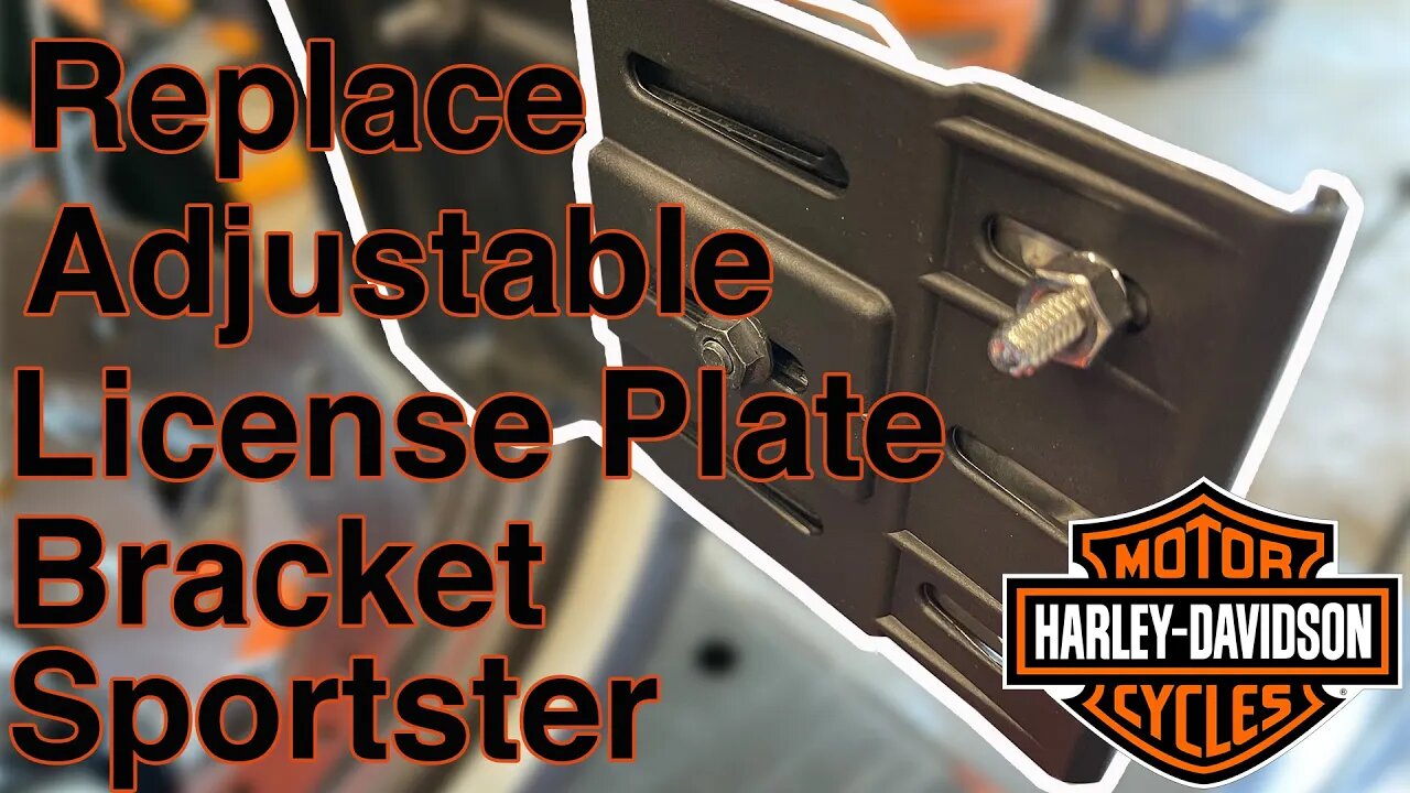 Installing a broken factory Sportster license plate bracket