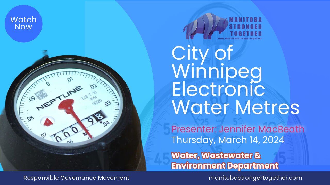 Jennifer MacBeath's Presentation to the City of Winnipeg Water, Wastewater, and Environment