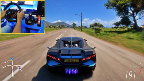 BUGATTI DIVO 421 KM/H - FORZA HORIZON 5 - Steering Wheel + Shifter G29