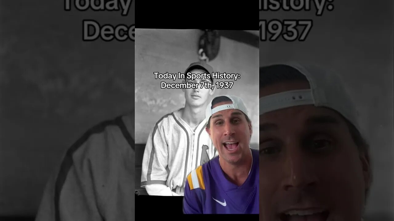 TODAY IN SPORTS HISTORY: 12/7/1937 #shorts