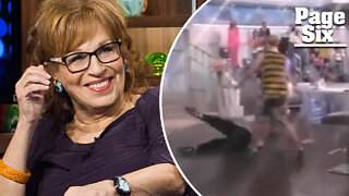 Joy Behar laughs off her dramatic fall on "The View"