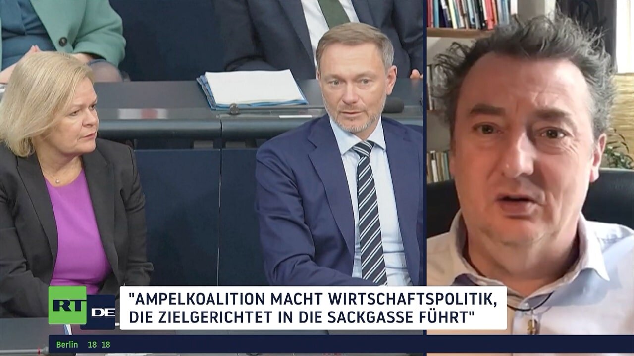 Soziologe: "Ampelkoalition macht Wirtschaftspolitik, die zielgerichtet in die Sackgasse führt"