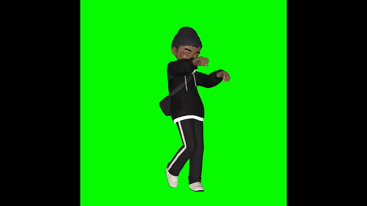 Vídeo de Animação - Avatar dançando - Chroma Key - Green Screen