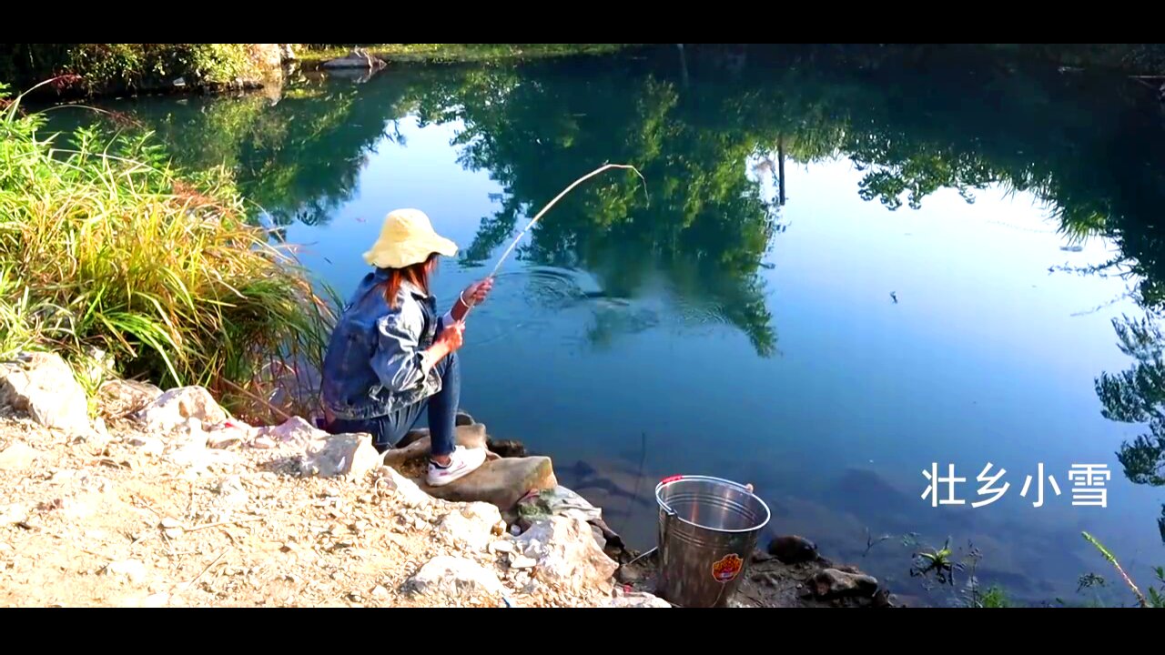 Day of fishing - Small fish eats shrimp - Big fish eats small fish