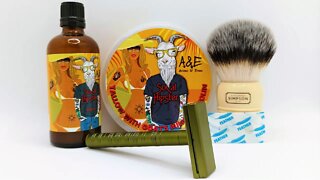 Premium/Auto Pilot Shave 2022, Henson AL13 Mild, Feather blade, A&E SoCal Hipster Set.