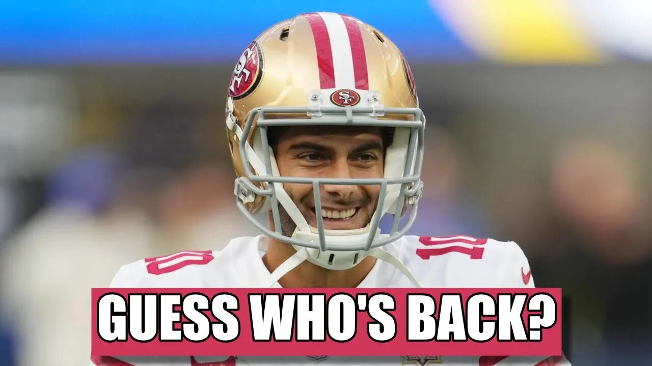 Jimmy Garoppolo Stays with 49ers, Out to Get His Job Back