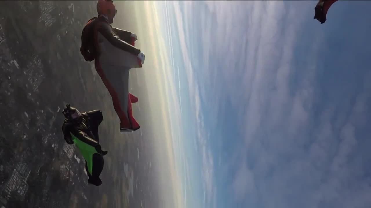 Travis Mickle is a record breaking skydiver