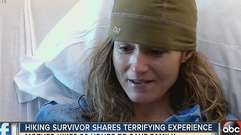 Triathlete mom hikes 30 hours through wilderness to help her 10-year-old son