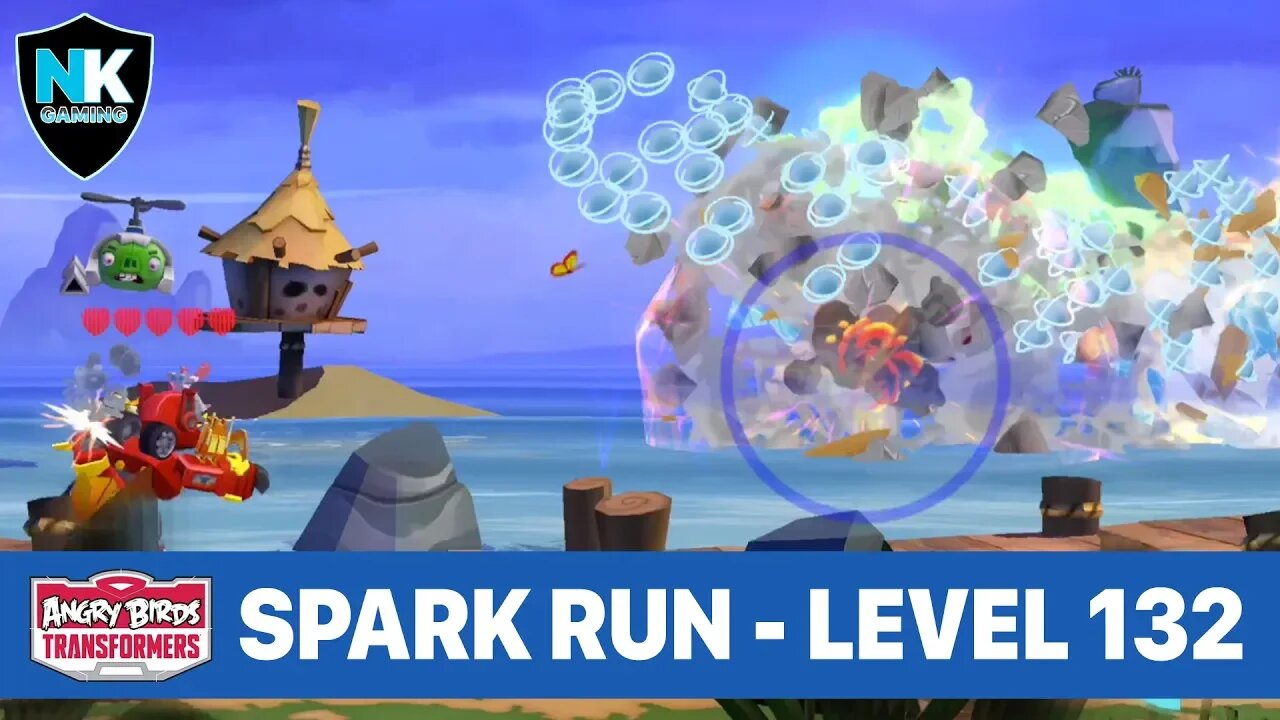 Angry Birds Transformers - Spark Run Series - Level 132 - Featuring Blaster