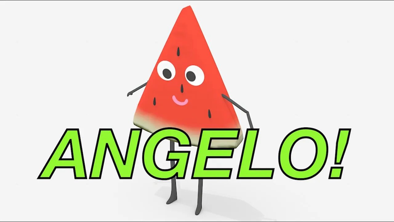 Happy Birthday ANGELO! - WATERMELON Birthday Song