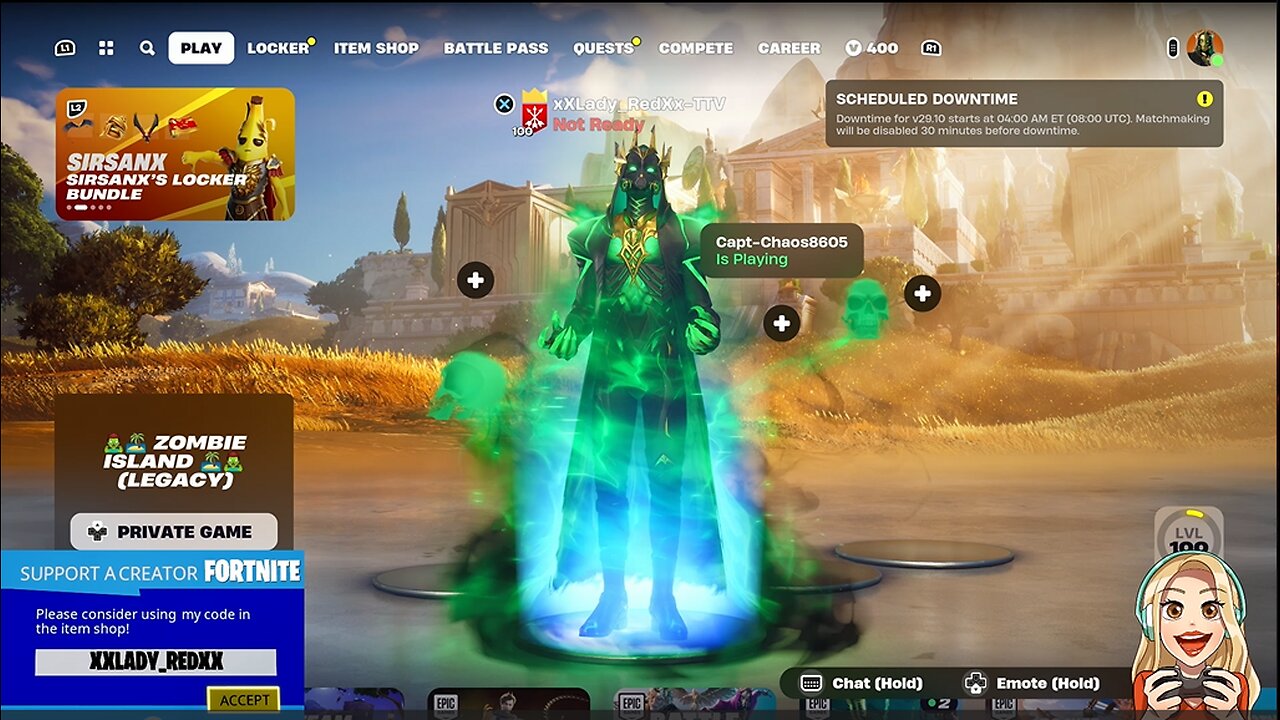 LEVEL 100 | Hades Immortal Form/Dark Transformation (Legendary Style)-Fortnite