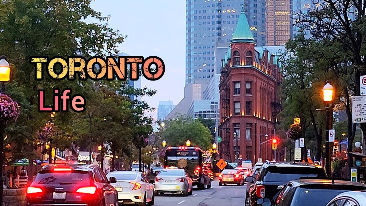 Toronto life, Downtown Toronto, Ontario, Canada 4K