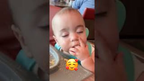 Funny Baby Videos eating # Short