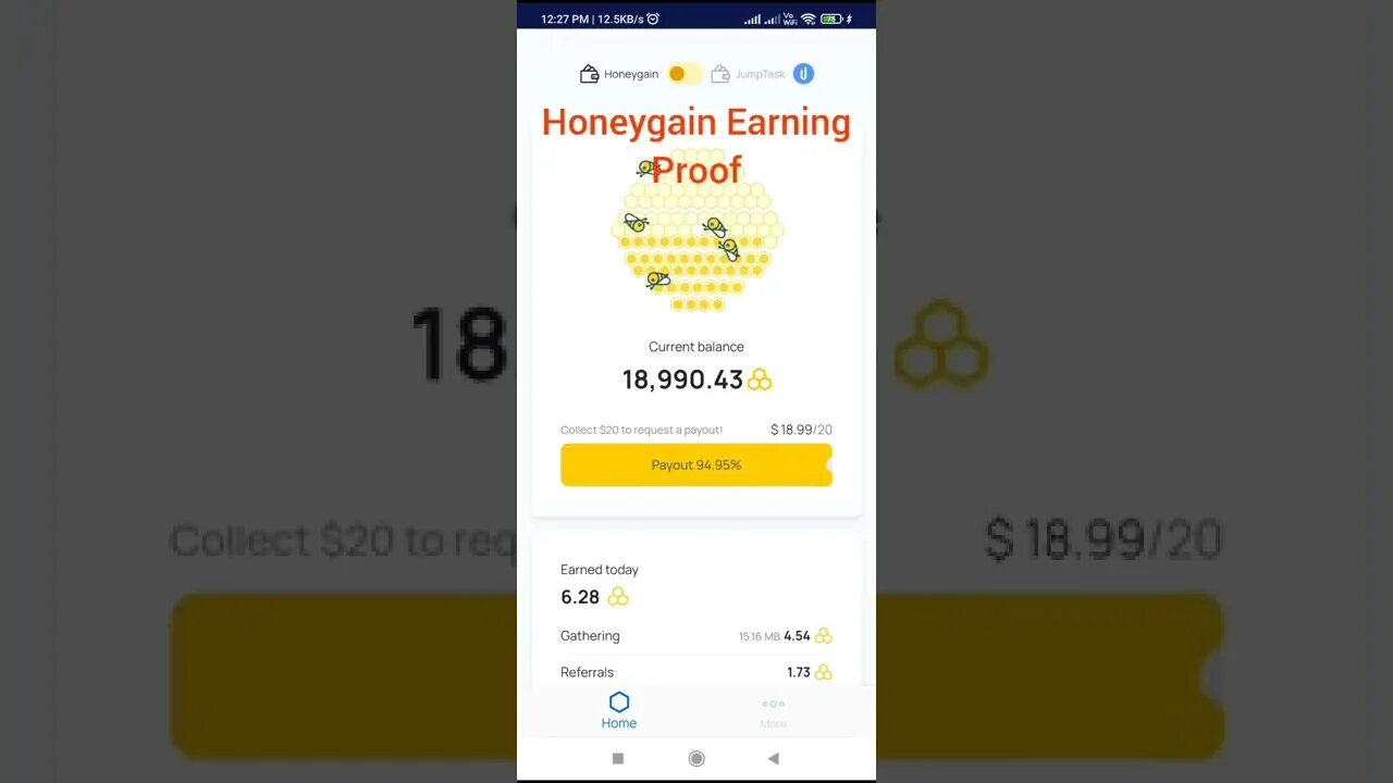 honeygain app #shorts #earning #video