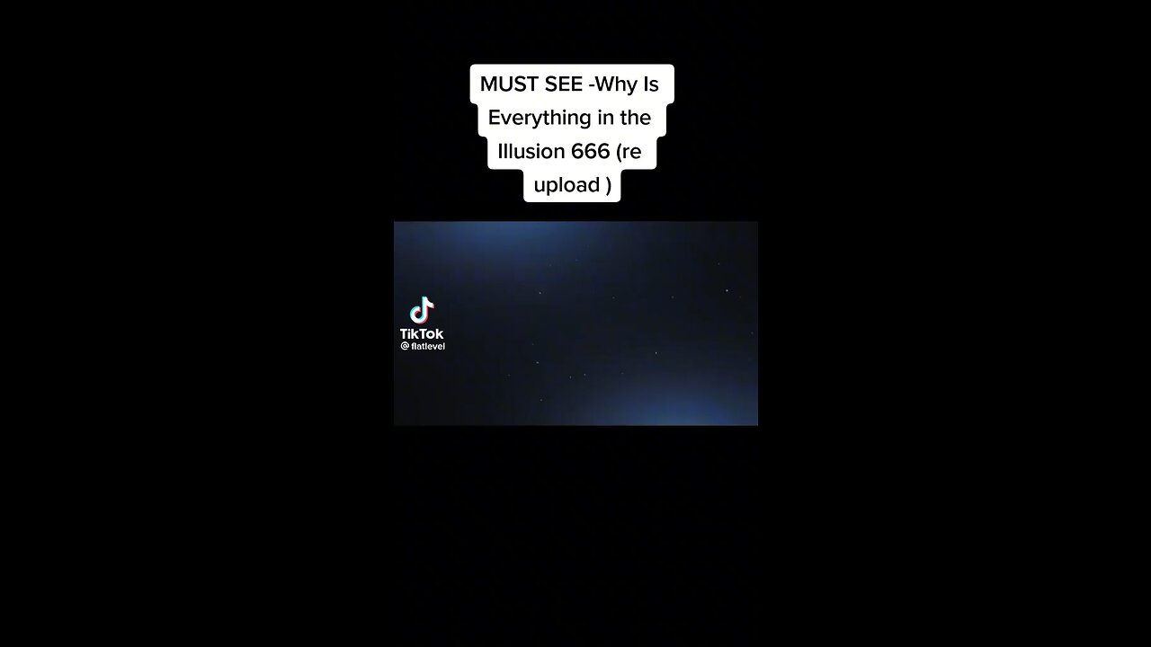 Why is everything in the illusion 666? I think you know now!