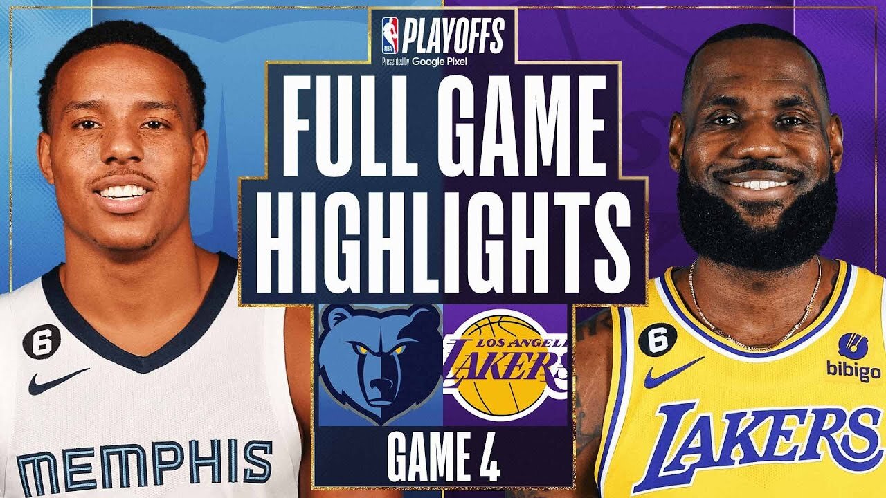 GRIZZLIES at #7 LAKERS | FULL GAME 4 HIGHLIGHTS | April 24, 2023