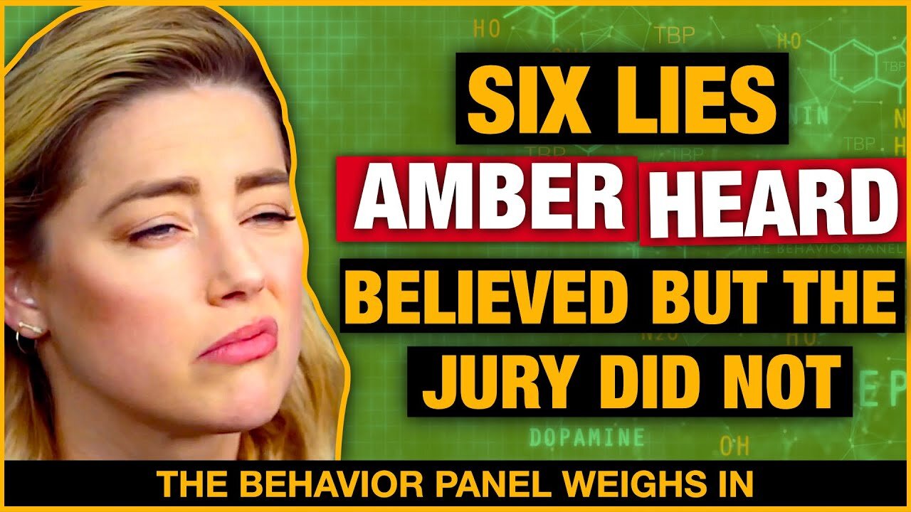 6 LIES Expert Response to Precisely What Went WRONG: Amber Heard Believed and the Jury Did Not!