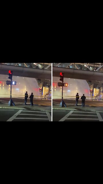 Major water main break occurs in Downtown Boston