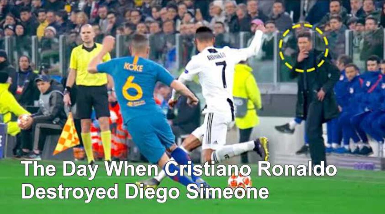 The Day When Cristiano Ronaldo Destroyed Diego Simeone