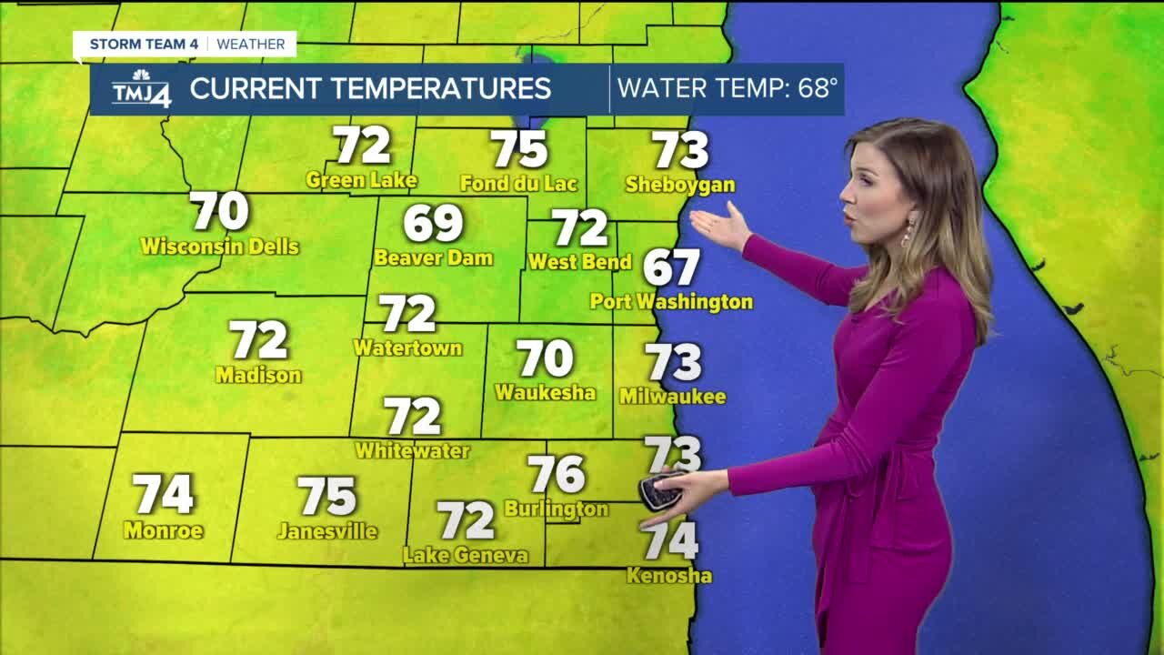 Beautiful weather Wednesday with temps in the 70s