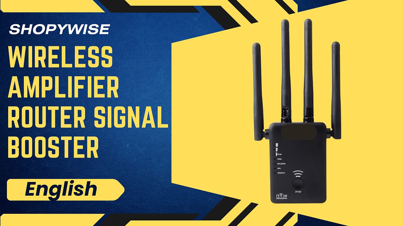 Long Range wireless WiFi Booster and Signal Amplifier