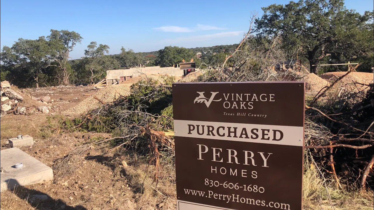 New Construction Follow Up, Perry Homes in Vintage Oaks, New Braunfels Tx