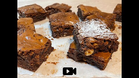 The Easiest Fudgy Brownies Recipe without mixer / Εύκολο Brownies (Μπράουνις) χωρίς μίξερ