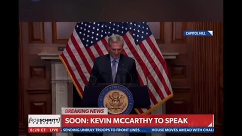 Captioned: Former House Speaker Kevin McCarthy speaks out after getting voted out as House Speaker