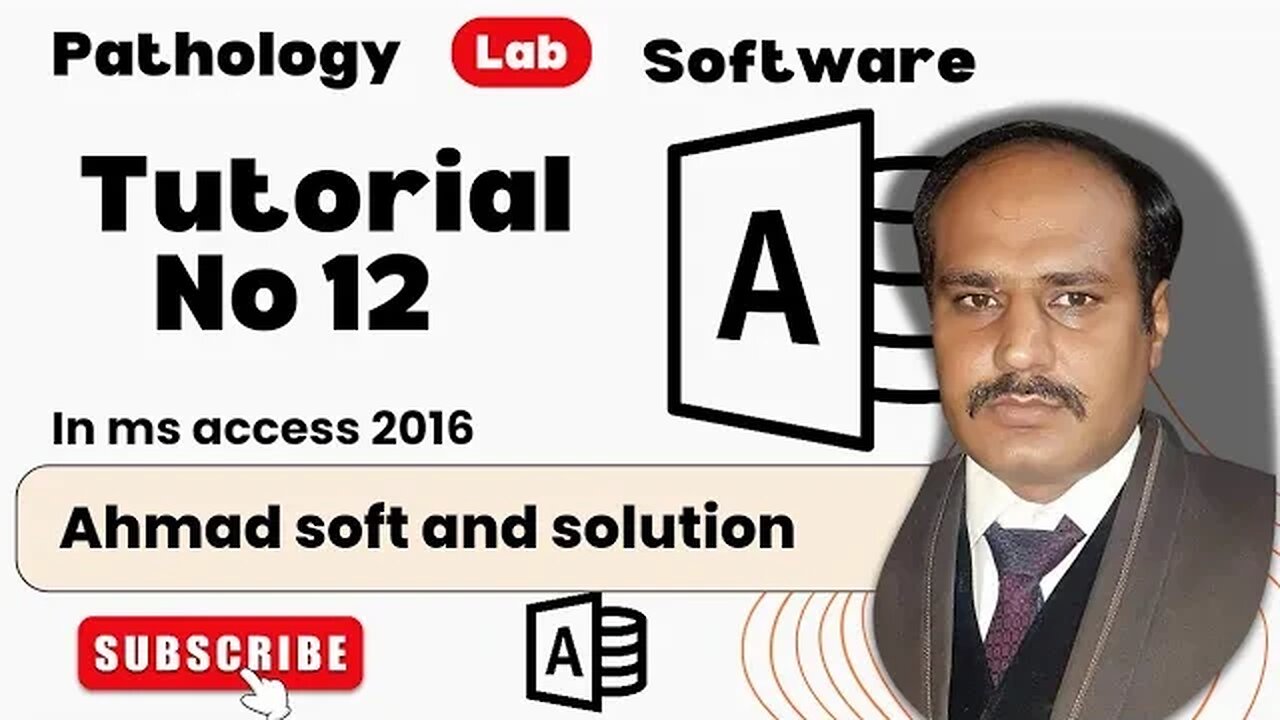 pathology lab software tutorial no12 | Ahmad soft and solution