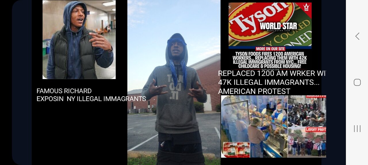 TYSON FOOD FIRE 1200 AMERICANS FO 47K ILLEGAL IMMAGRANTS FAMOUS RICHARD CHECCS NYC💪🏾🔵