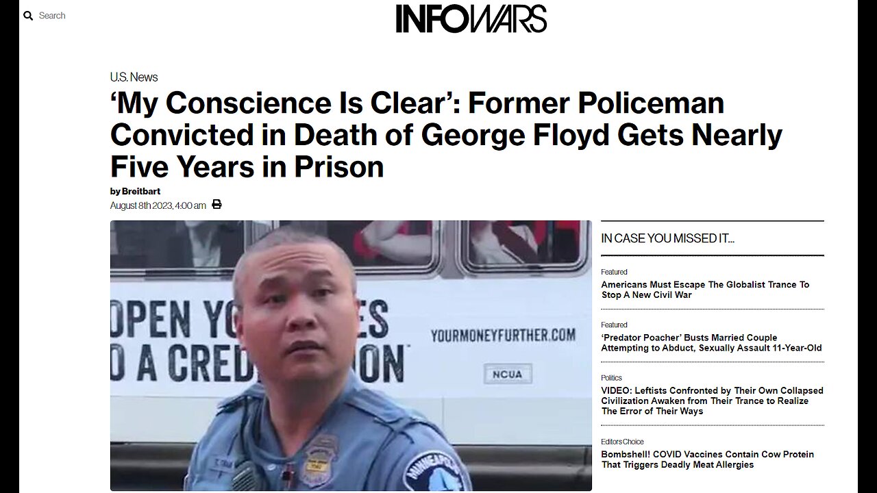 My Conscience Is Clear Former Policeman Convicted in Death of George Floyd🤔🤯