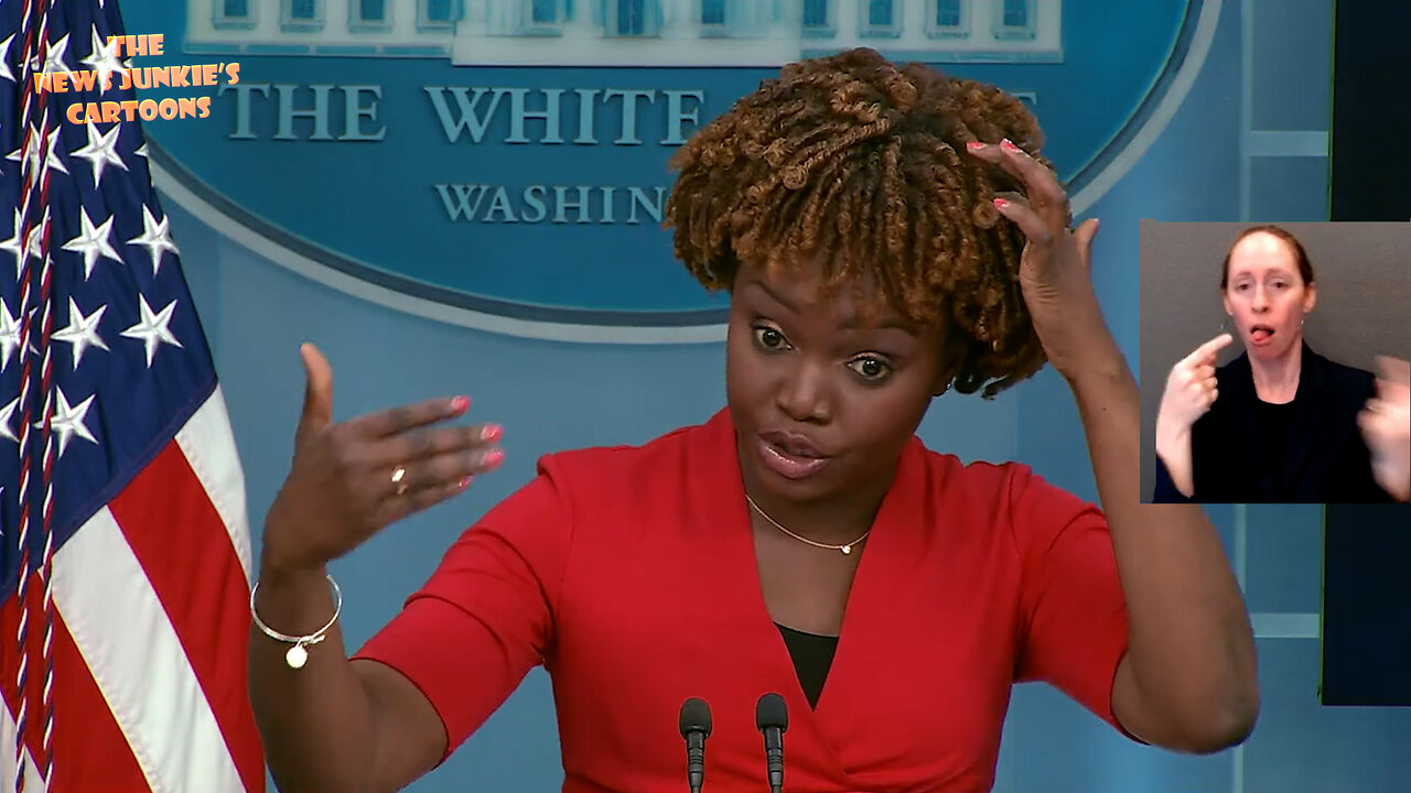 Biden's Press Sec hard time: "As you know, uh, we uh, as you know, there uh, we have um, uh, we have um, we have sent this up to the highest, uh, Court of the land, the highest Court of our nation, to make sure that, uh..."