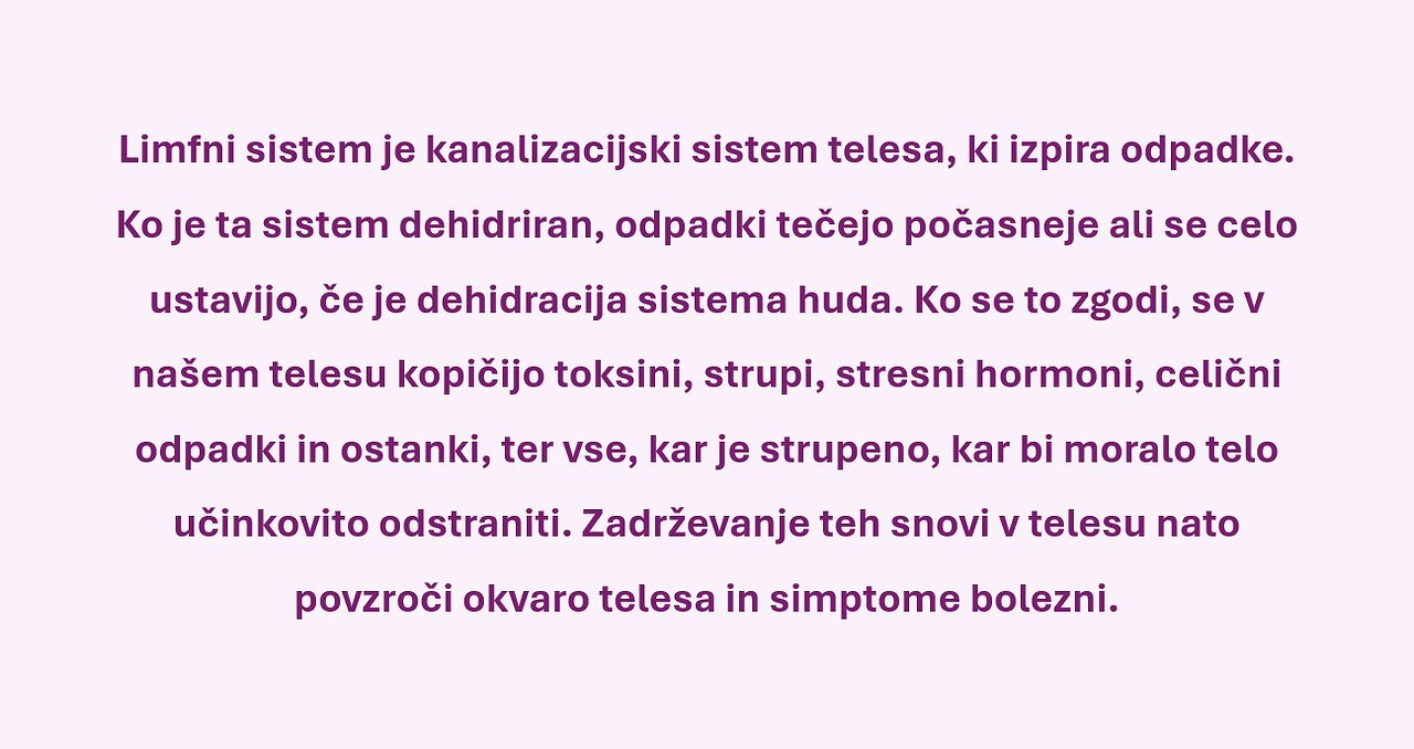 21. srečanje - 6. 4. 2024 - Limfni sistem