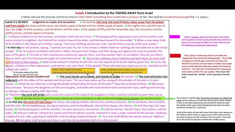 Isaiah 3 Introduction to the TAKING AWAY from Israel